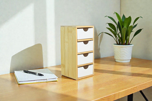 Bambu Küçük 4 Çekmeceli Düzenleyici