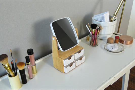 Bambu 4 Çekmeceli Ayna