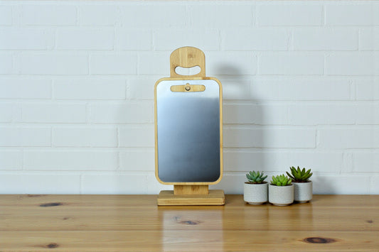 4'Lü Standlı Bambu Ve Paslanmaz Çelik Kesim Panosu (3 adet bambu 1 adet paslanmak çelik ) (165X260 Mm)