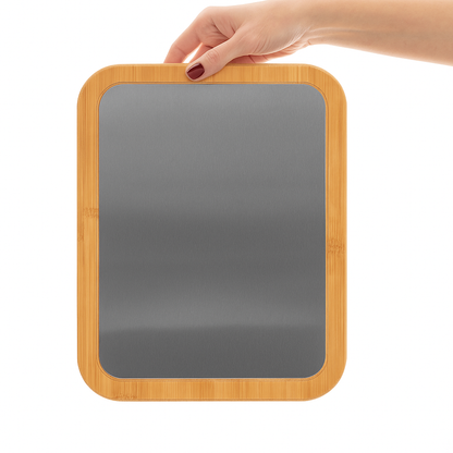 Paslanmaz Çelik Yüzeyli Bambu Kesme Tahtası – Saplı & Sapsız Modeller