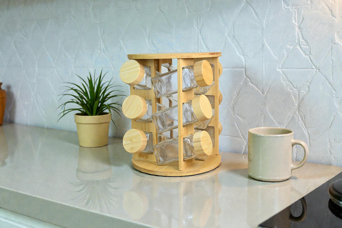 Bambu 12'Li Cam Baharatlık