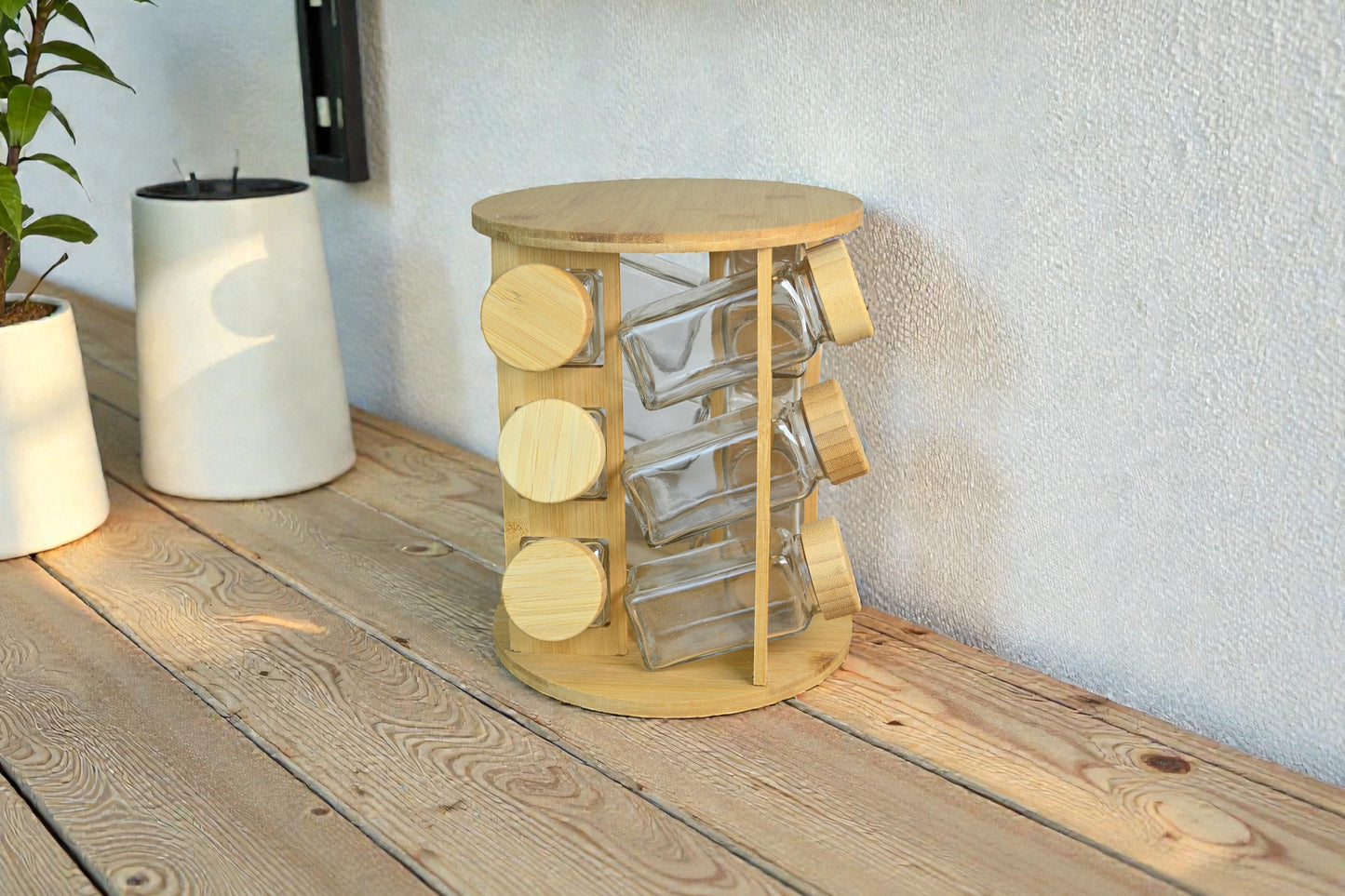 Bambu 12'Li Cam Baharatlık