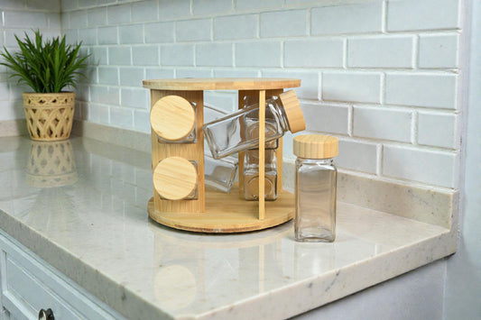 Bambu 8'Li Cam Baharatlık