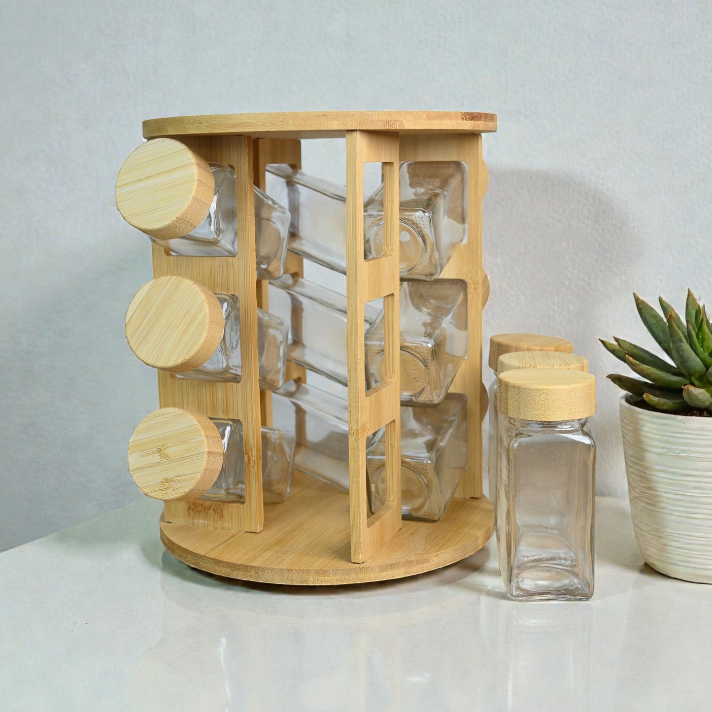 Bambu 12'Li Cam Baharatlık