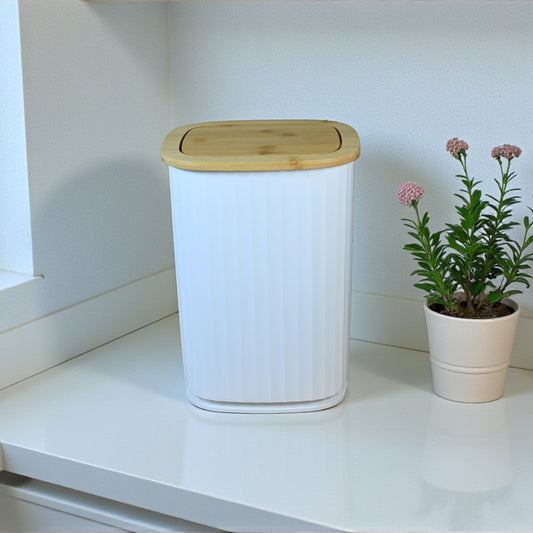 Bambu Kapaklı Çöp Kovası 15 Lt